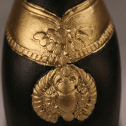 Bastet Cat Statue Black & Gold 25cm