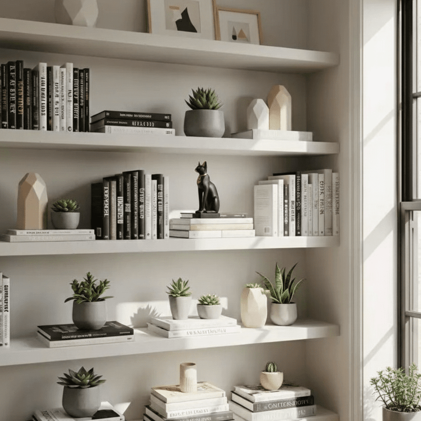 Bastet Cat Statue Black & Gold 23cm