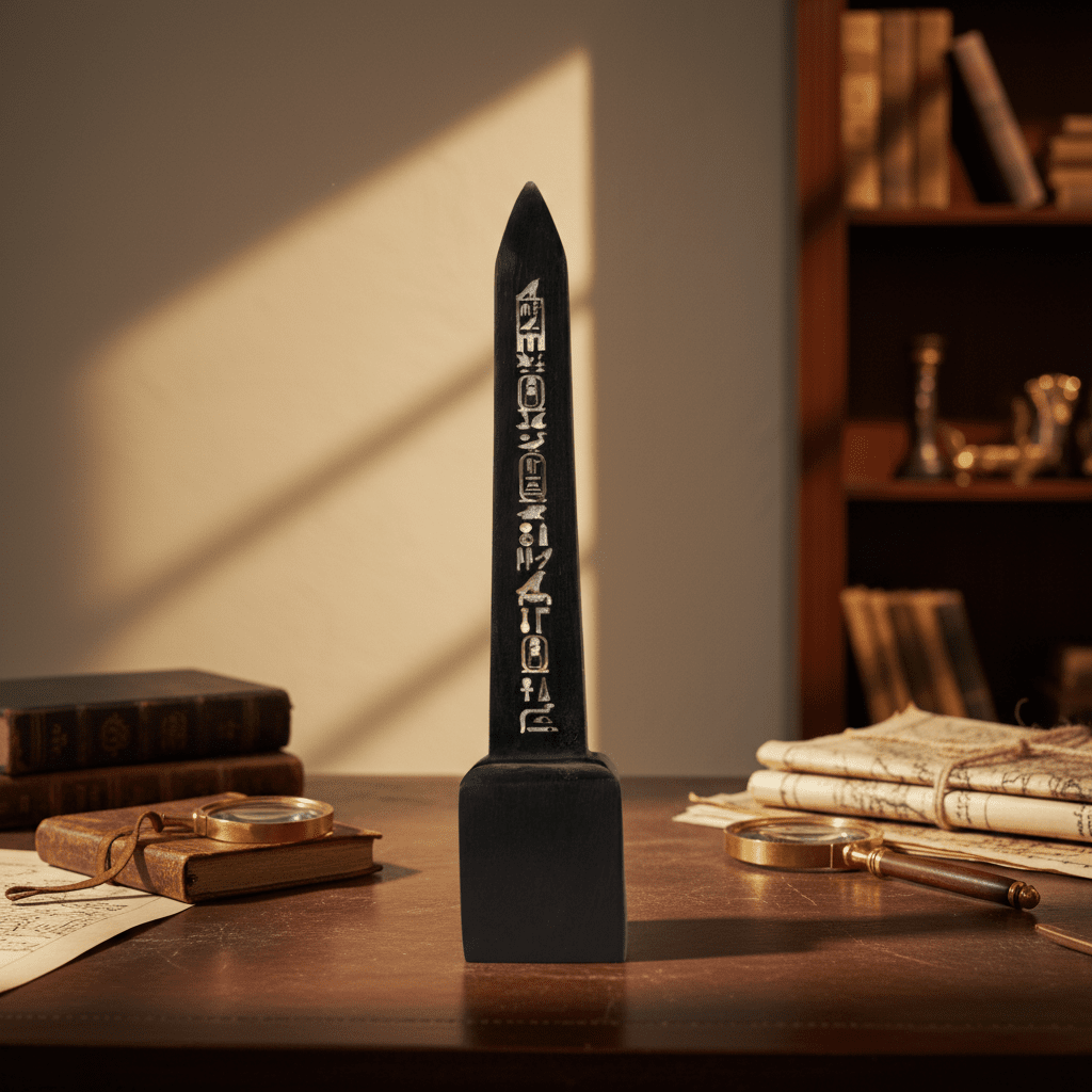 Black Pharaonic Obelisk