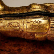 Coffin with Mummy inside with Stand