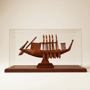 Funerary Boat of King Khufu Plexi Cover and Wooden Base 20cm