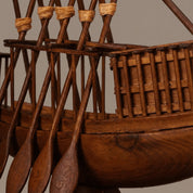 Funerary Boat of King Khufu Plexi Cover and Wooden Base 39cm