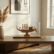 Funerary Boat of King Khufu Plexi Cover and Wooden Base 39cm