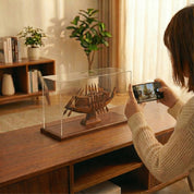 Funerary Boat of King Khufu Plexi Cover and Wooden Base 39cm