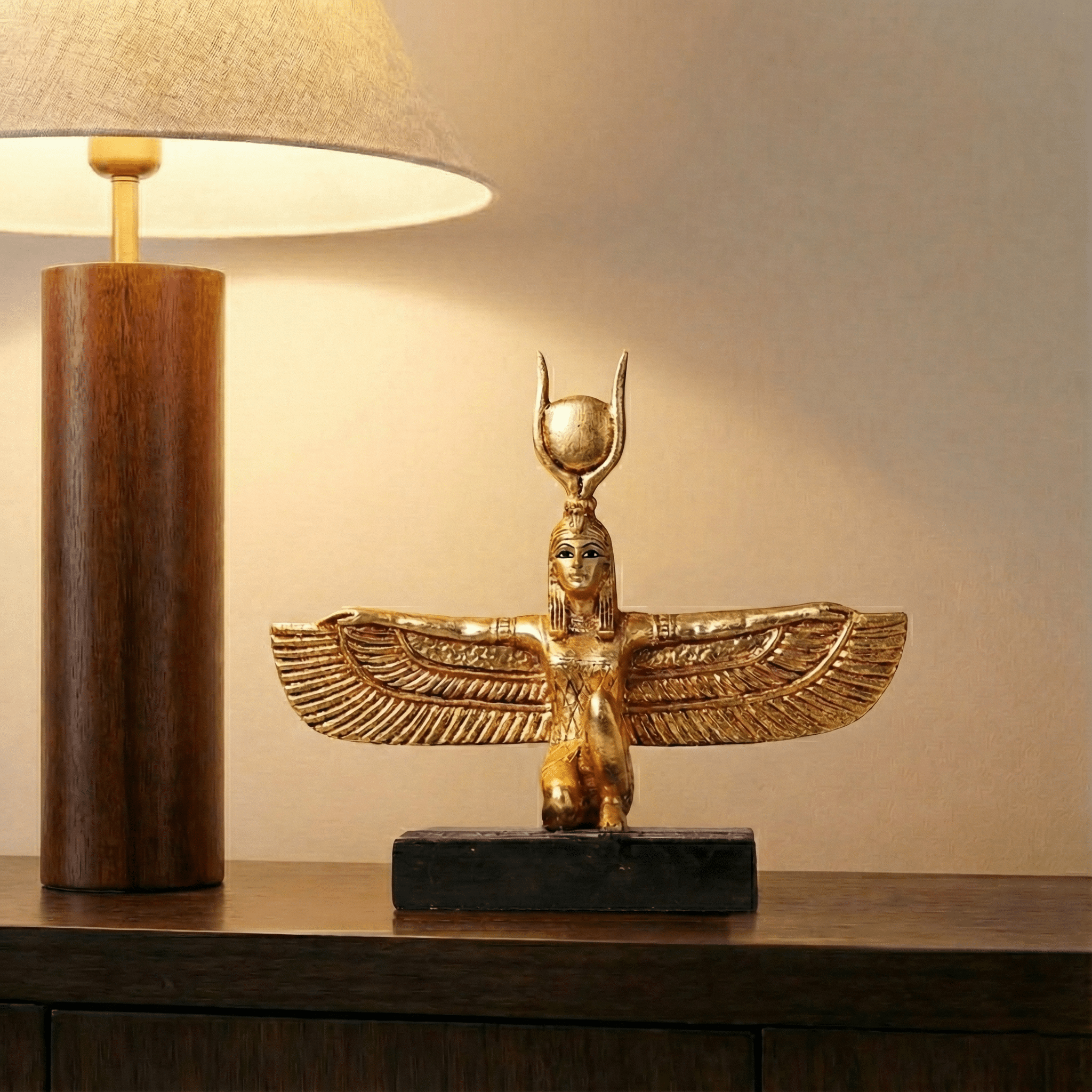 Winged Isis Statue
