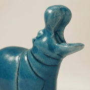 Hippopotamus Blue Ceramic