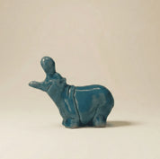 Hippopotamus Blue Ceramic