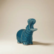 Hippopotamus Blue Ceramic