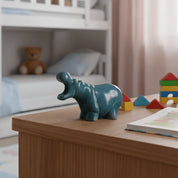 Hippopotamus Blue Ceramic