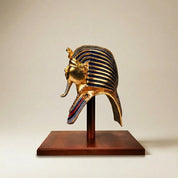 Mask of King Tutankhamun Wooden Base 16cm
