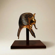 Mask of King Tutankhamun Wooden Base 16cm