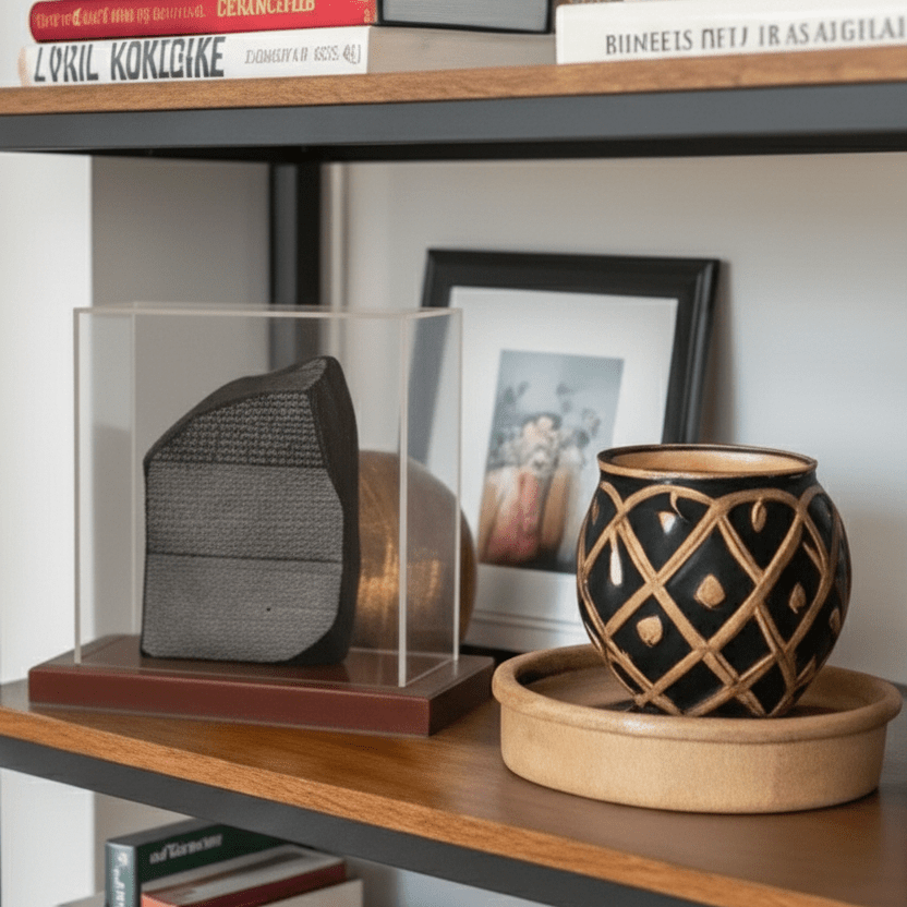 Rosetta Stone Plexi Cover and Wooden Base