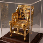 Throne Chair of King Tutankhamun Plexiglass Cover