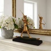 Tutankhamun On a Boat Statue