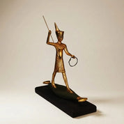 Tutankhamun On a Boat Statue