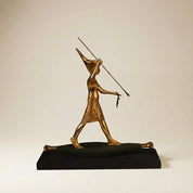 Tutankhamun On a Boat Statue